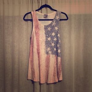 NWOT - Be Vocal Sleeveless American Flag Top 🇺🇸